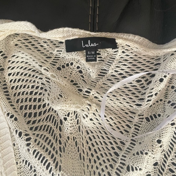 Lulus long ivory cardigan - Picture 2 of 4